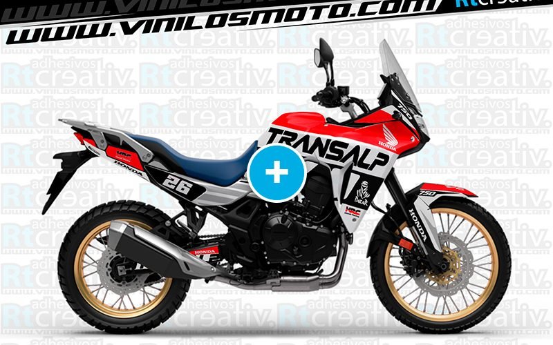 ADHESIVOS Y PEGATINAS DE VINILO HONDA TRANSALP 750 Rt006