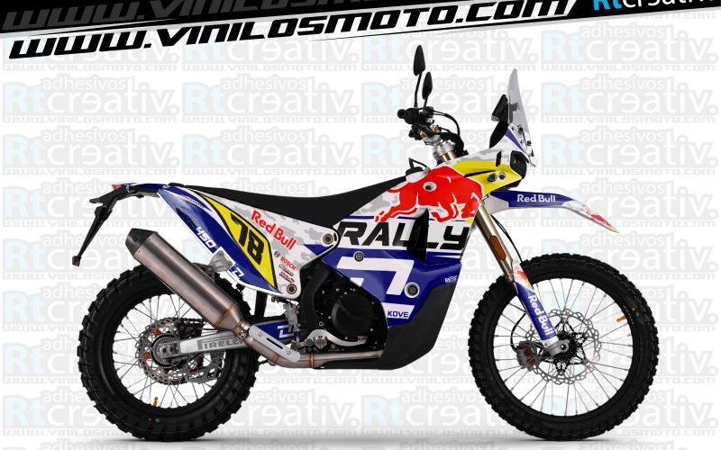 ADHESIVOS Y PEGATINAS DE VINILO KOVE 450 RALLY Rt001-04